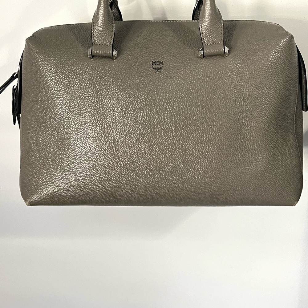 MCM Leather Boston bag